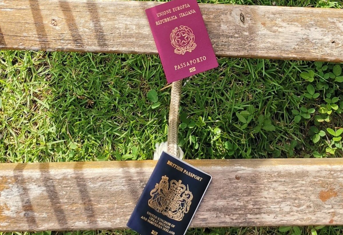 Passports on the grass — preparing a Colombian visa application